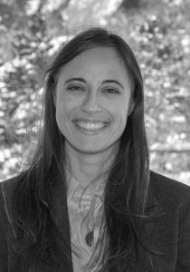 angie pendergrass black and white headshot smiling