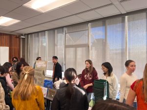A photo of students mingling and connecting with RSO representatives during the breakout session,