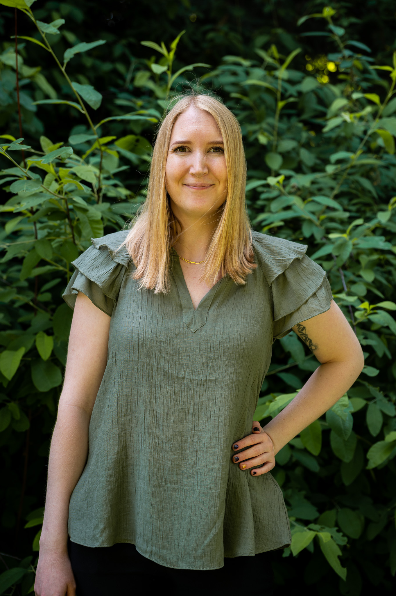 Photo of Christina Bjarvin smiling